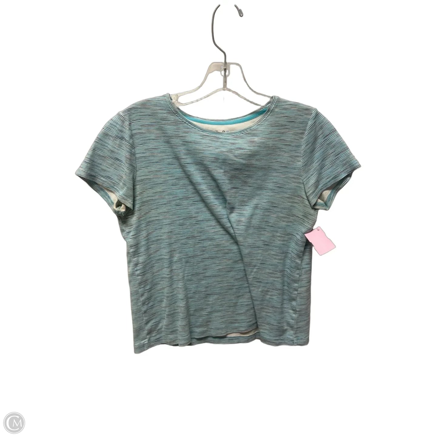 Top Short Sleeve By Croft And Barrow In Striped Pattern, Size: S