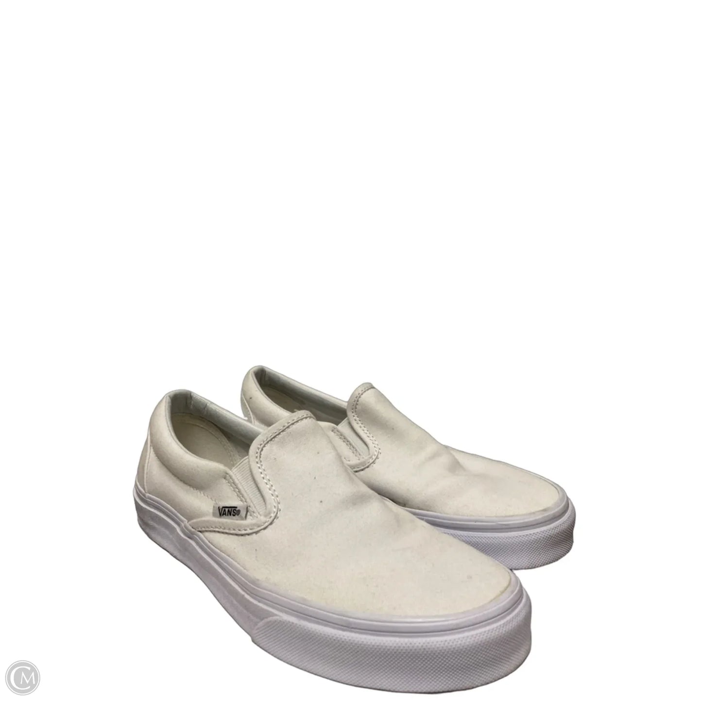 Shoes Flats By Vans In White, Size: 7.5