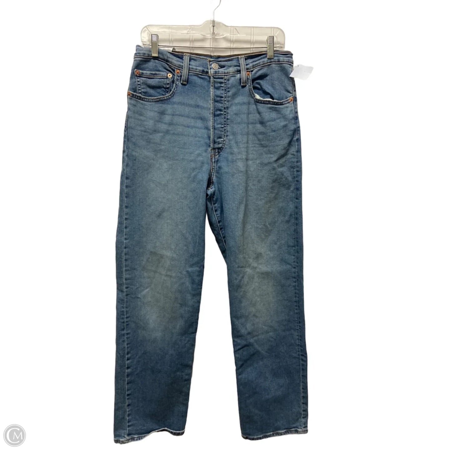 Jeans Straight By Levis In Blue, Size: 12