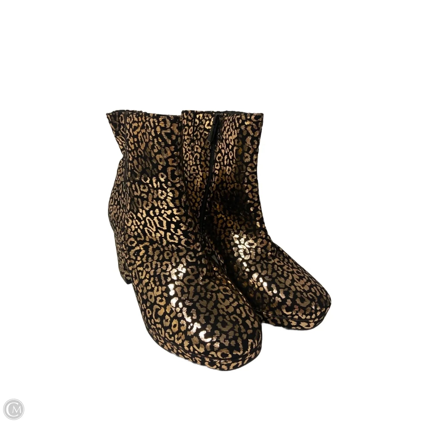 Boots Ankle Heels By Torrid In Leopard Print, Size: 9