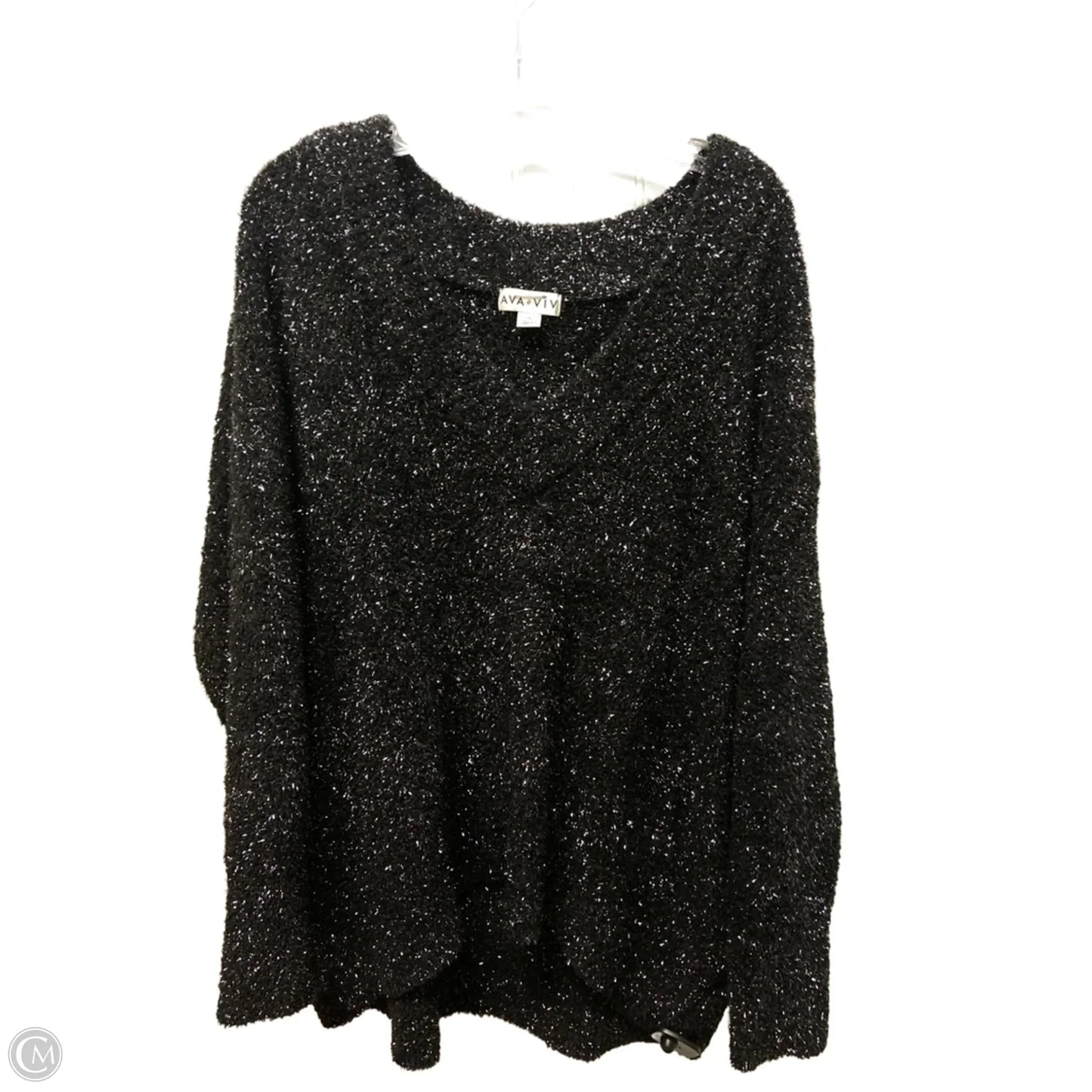 Sweater By Ava & Viv In Black, Size: 2x