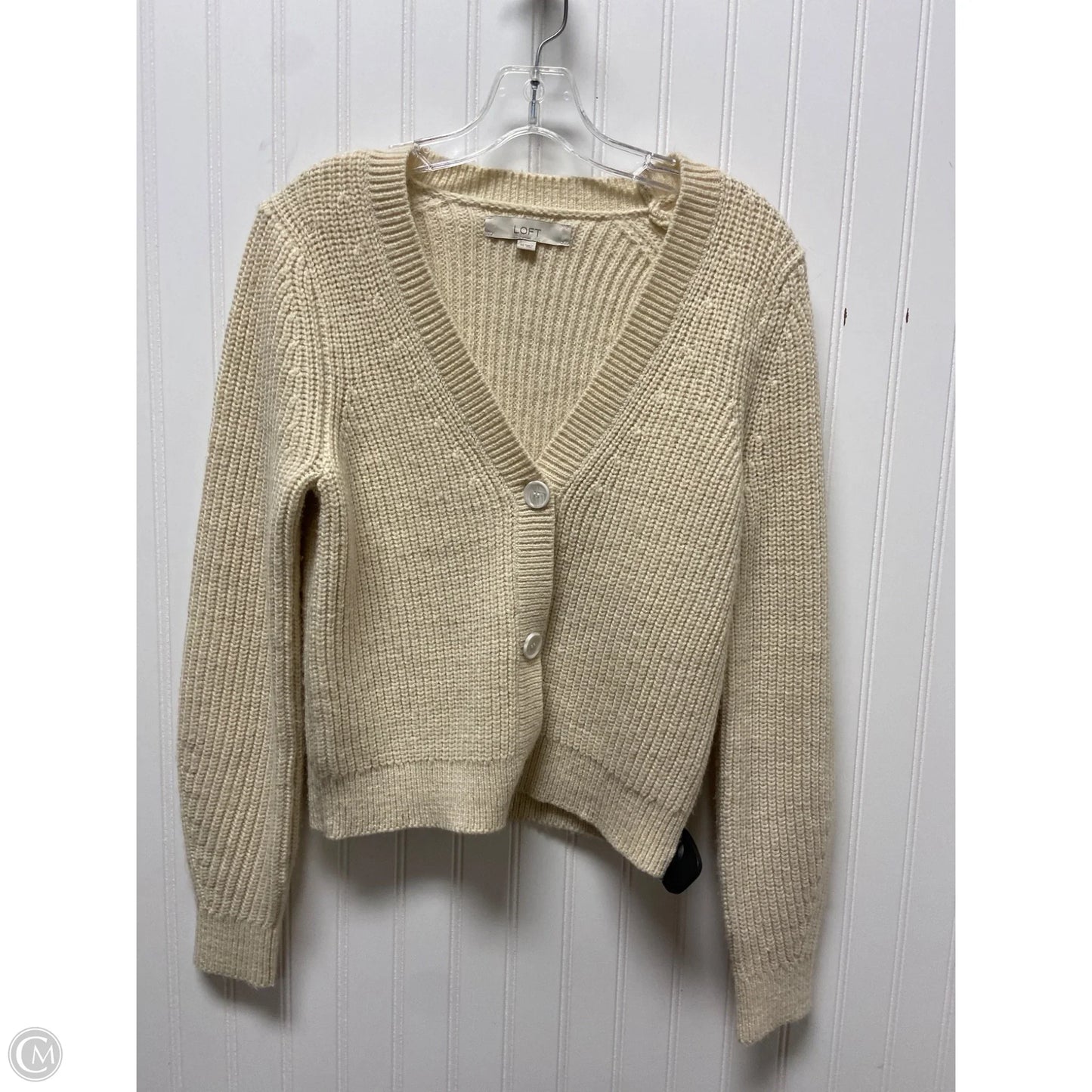 Sweater By Loft In Cream, Size: Xs