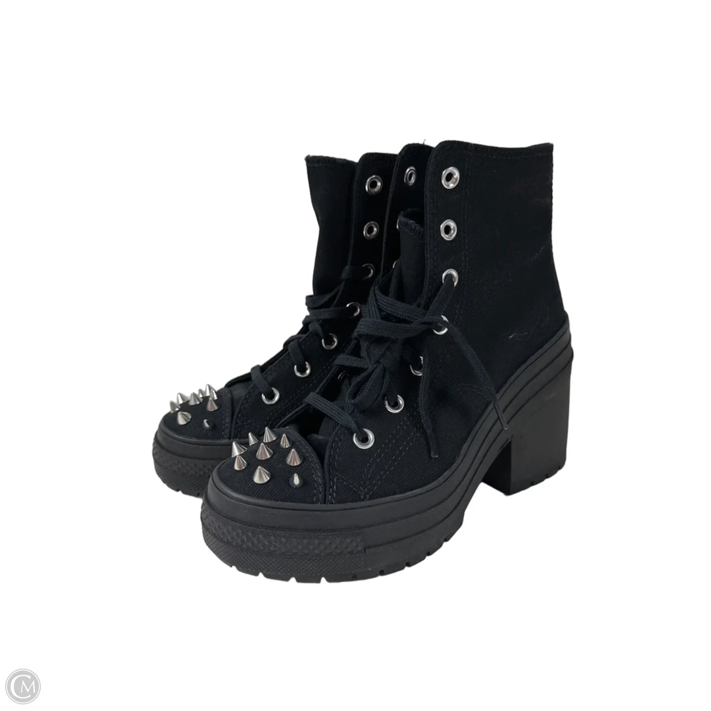 Shoes Heels Platform By Converse In Black, Size: 7.5