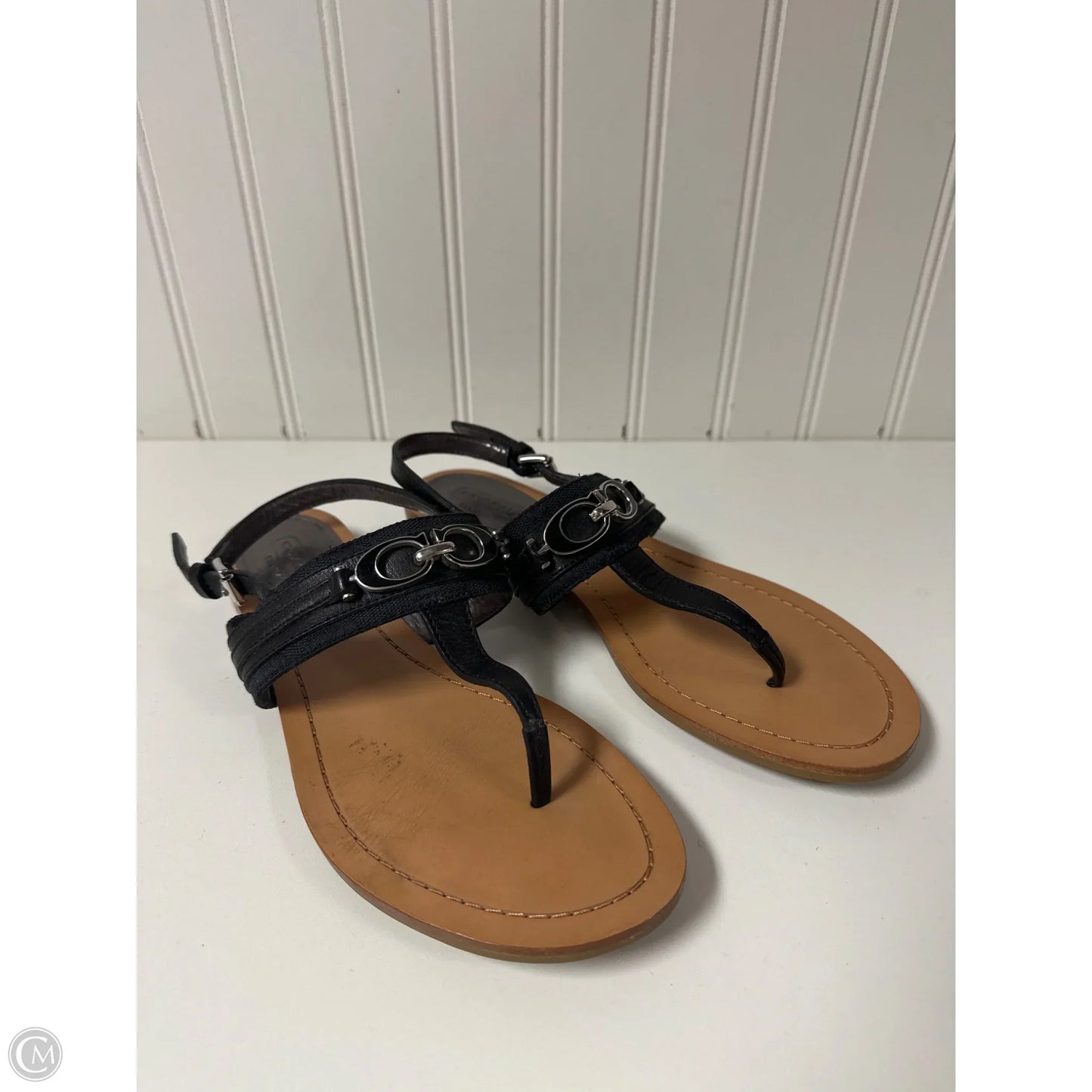 Sandals Designer By Coach In Brown, Size: 8