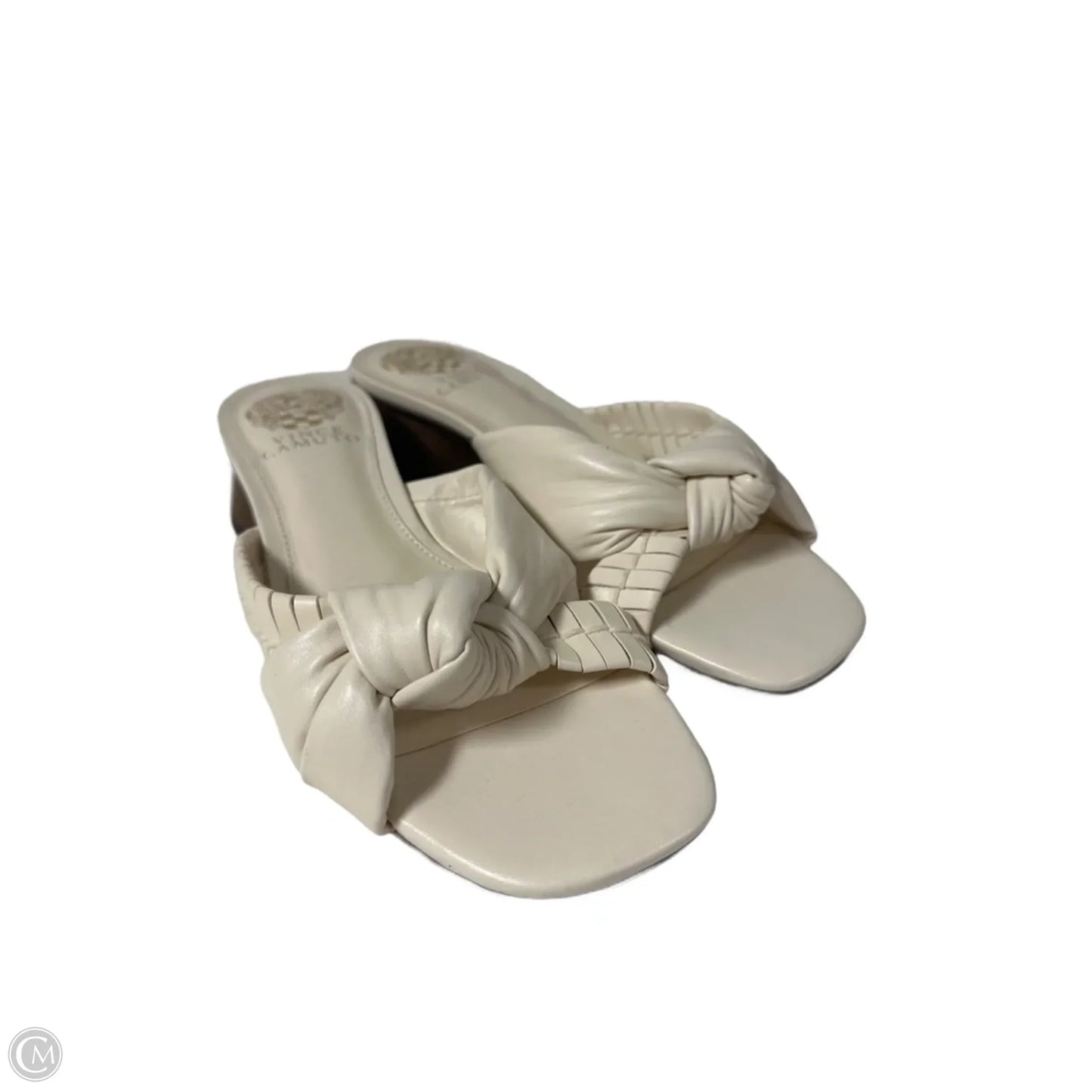 Sandals Heels Block By Vince Camuto In Cream, Size: 7