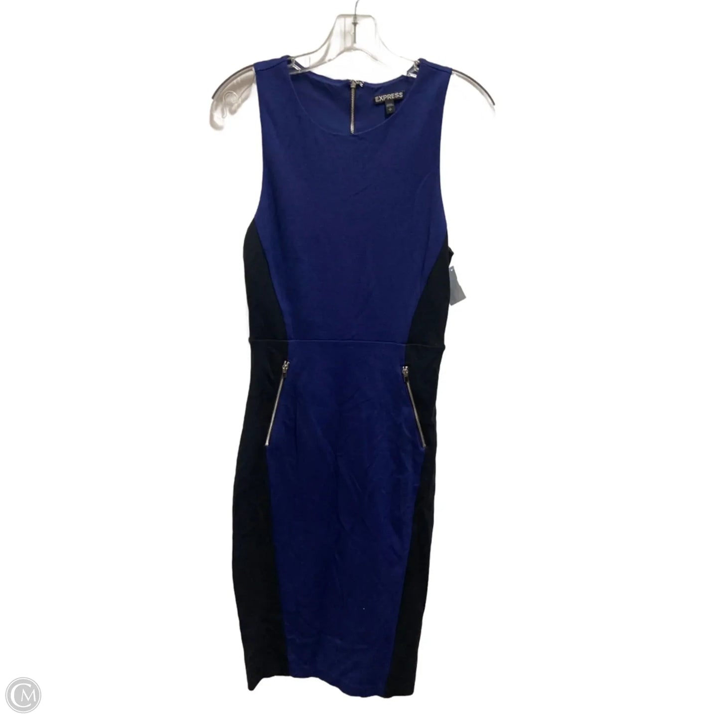 Dress Casual Midi By Express In Blue, Size: S