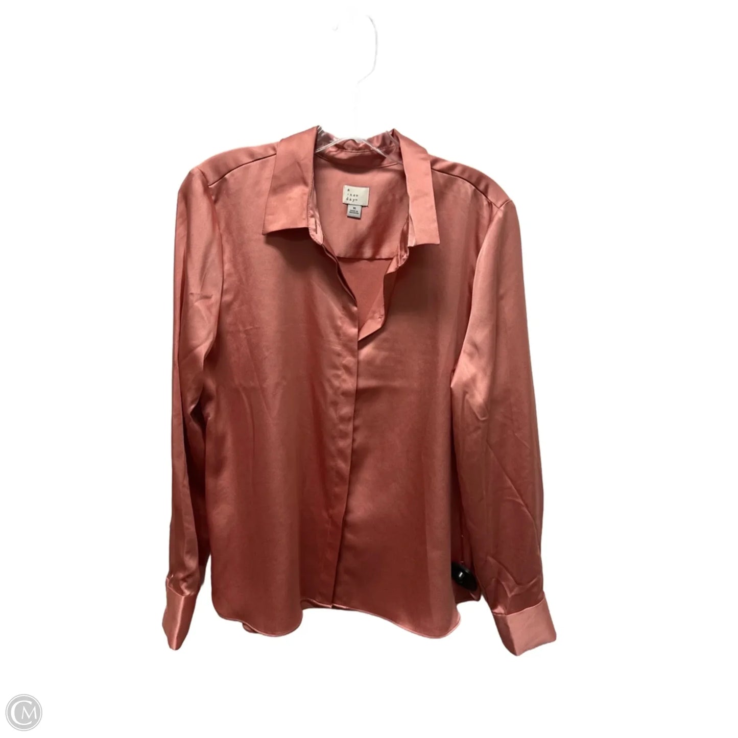 Top Long Sleeve By A New Day In Pink, Size: M