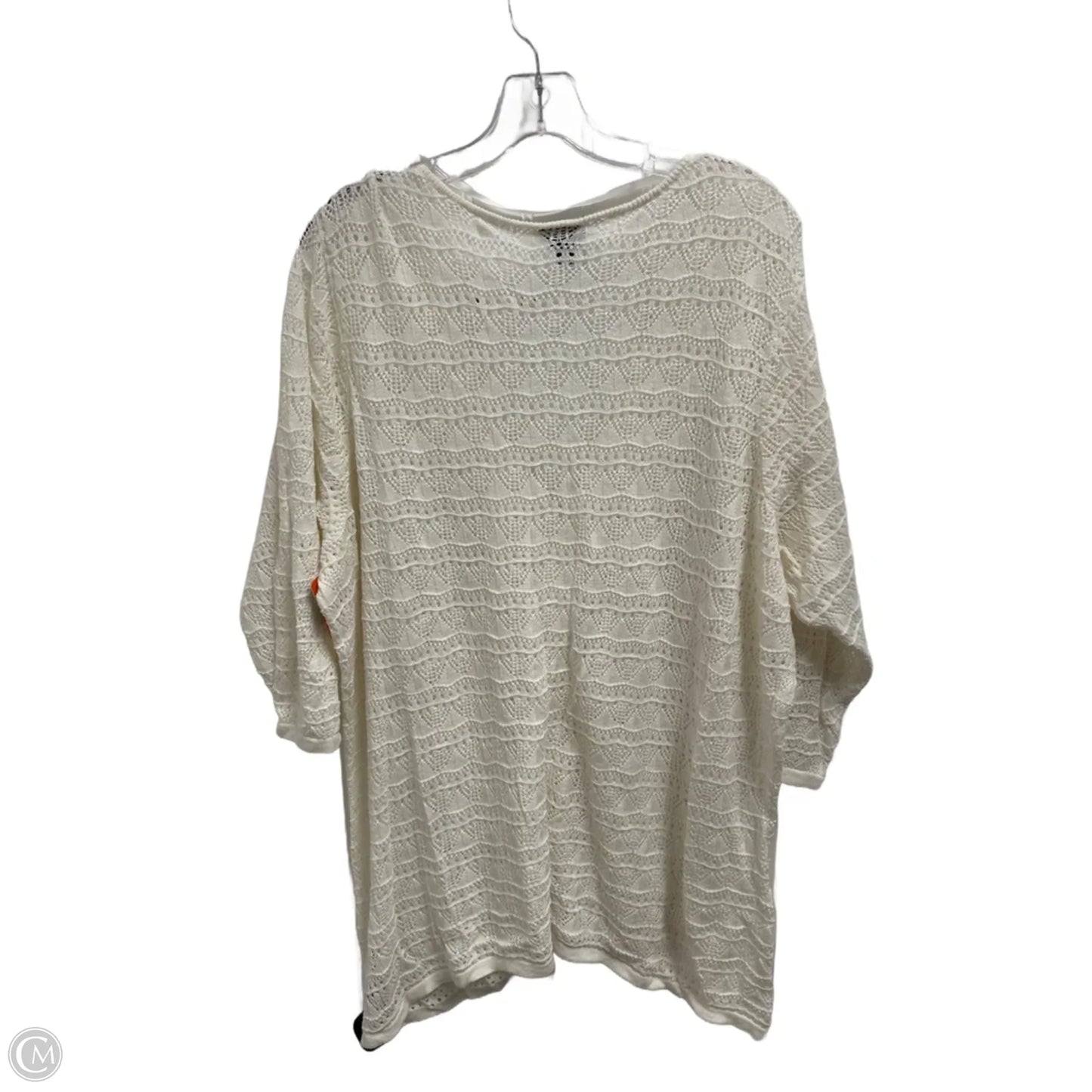 Sweater By Torrid In Cream, Size: 4x
