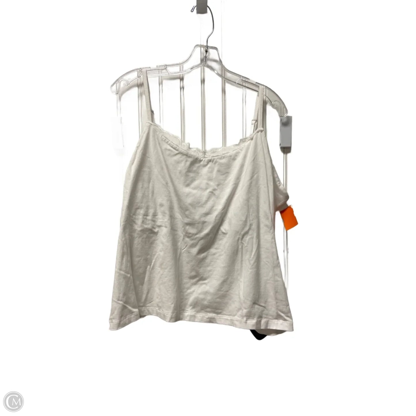 Top Sleeveless By Clothes Mentor In White, Size: 1x