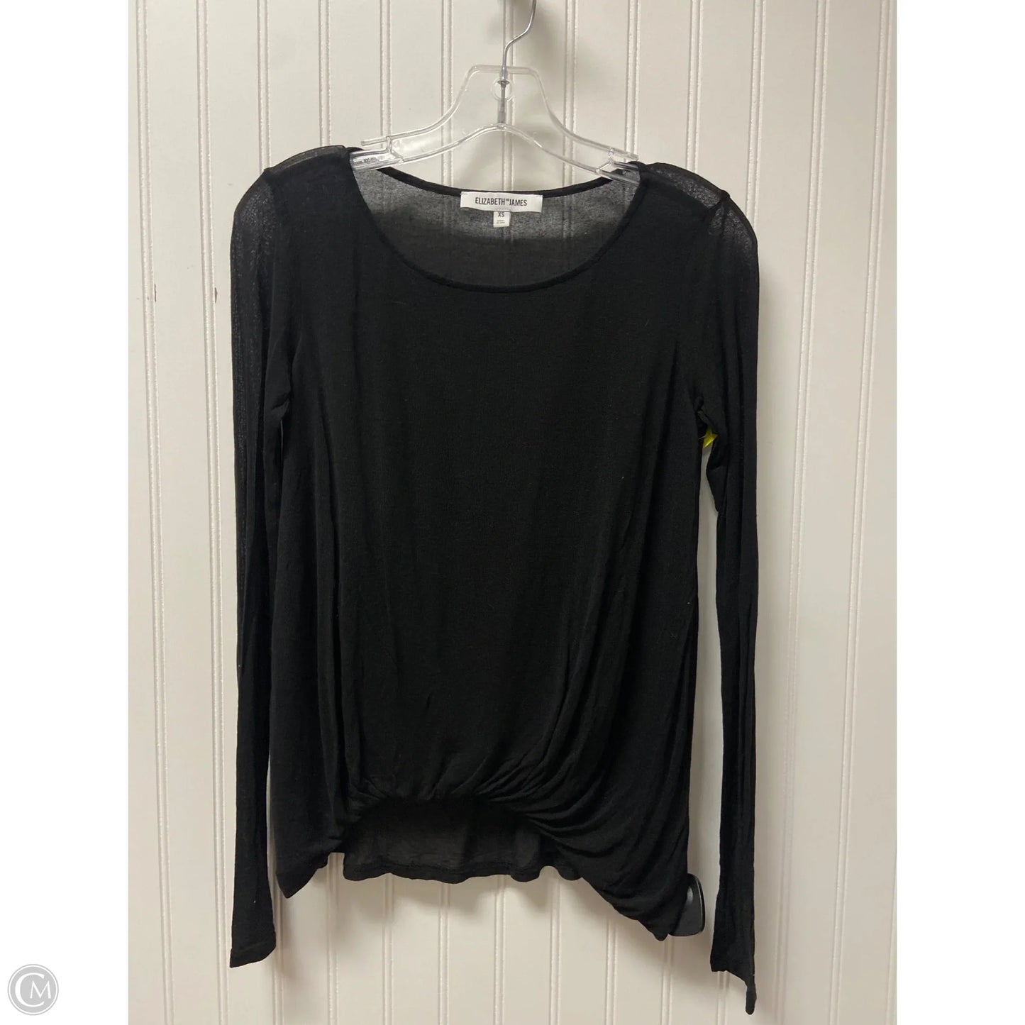 Top Long Sleeve By Elizabeth And James In Black, Size: Xs