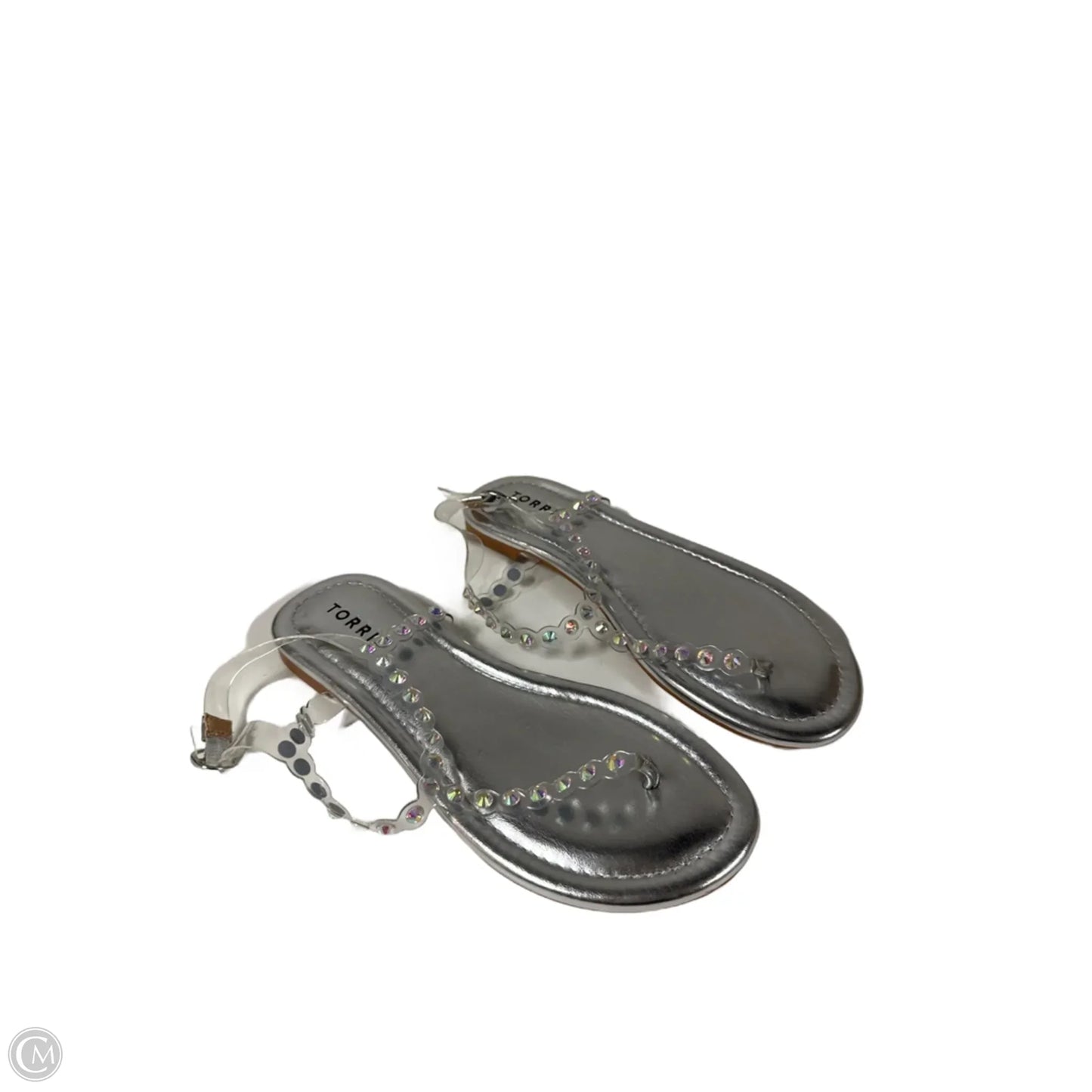 Sandals Flats By Torrid In Silver, Size: 7