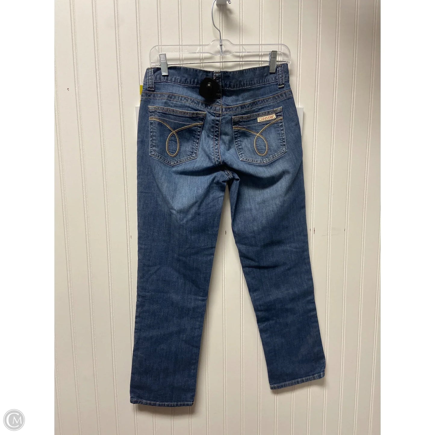 Jeans Straight By Calvin Klein In Blue, Size: 6