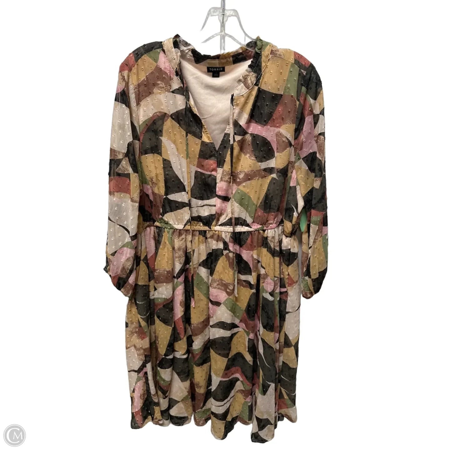 Dress Casual Midi By Torrid In Brown, Size: 1x