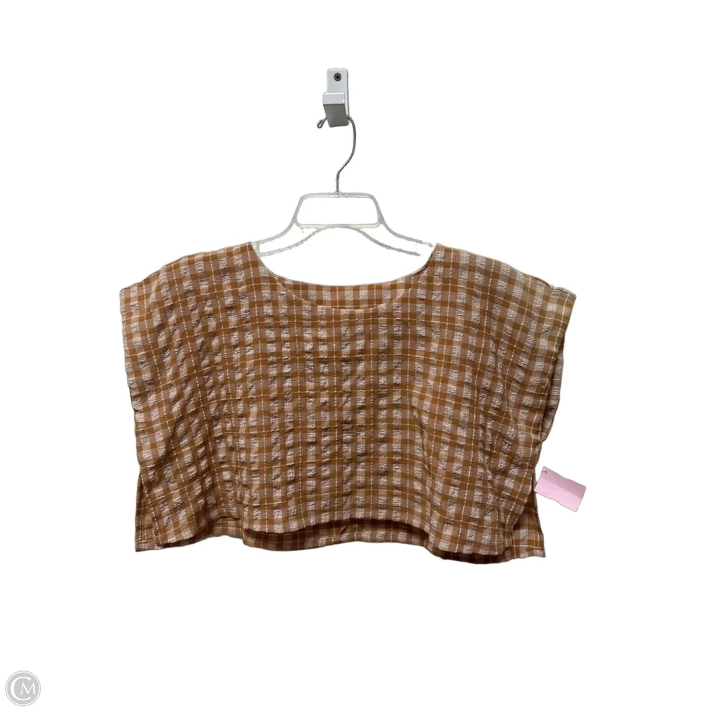 Top Short Sleeve By Mable In Brown, Size: M