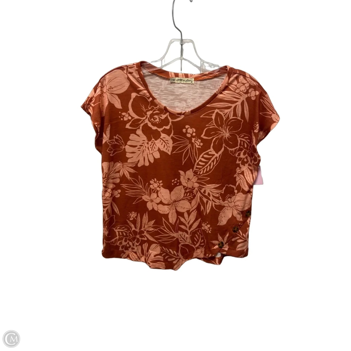 Top Short Sleeve By Clothes Mentor In Brown, Size: S