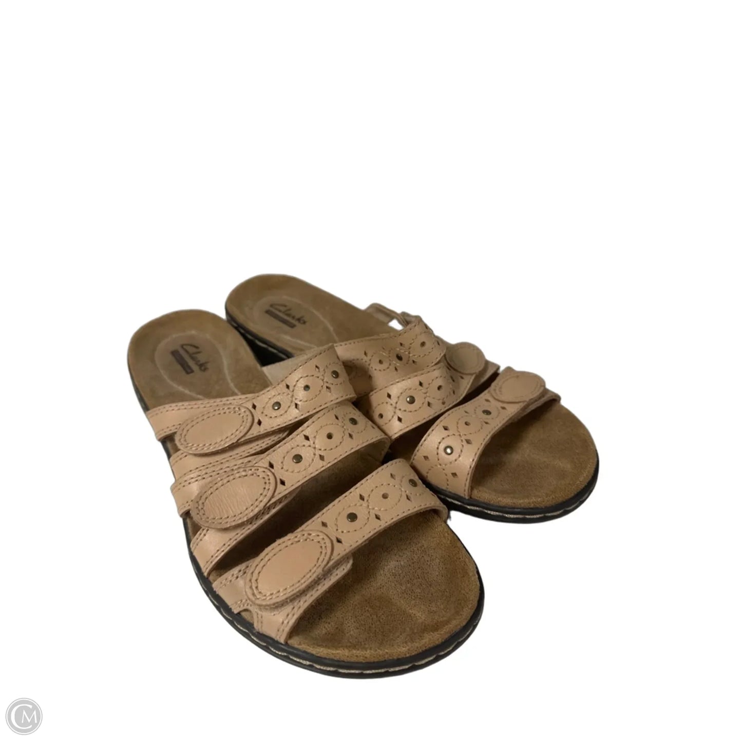 Sandals Flats By Clarks In Brown, Size: 8.5
