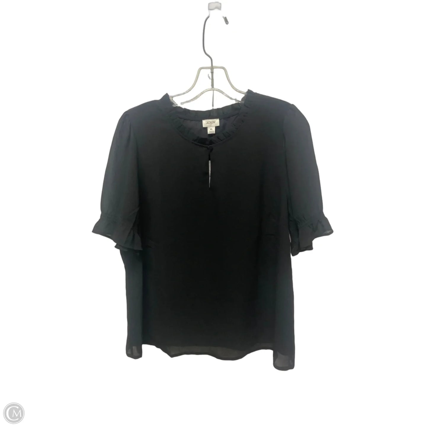 Top Short Sleeve By J. Crew In Black, Size: Xl