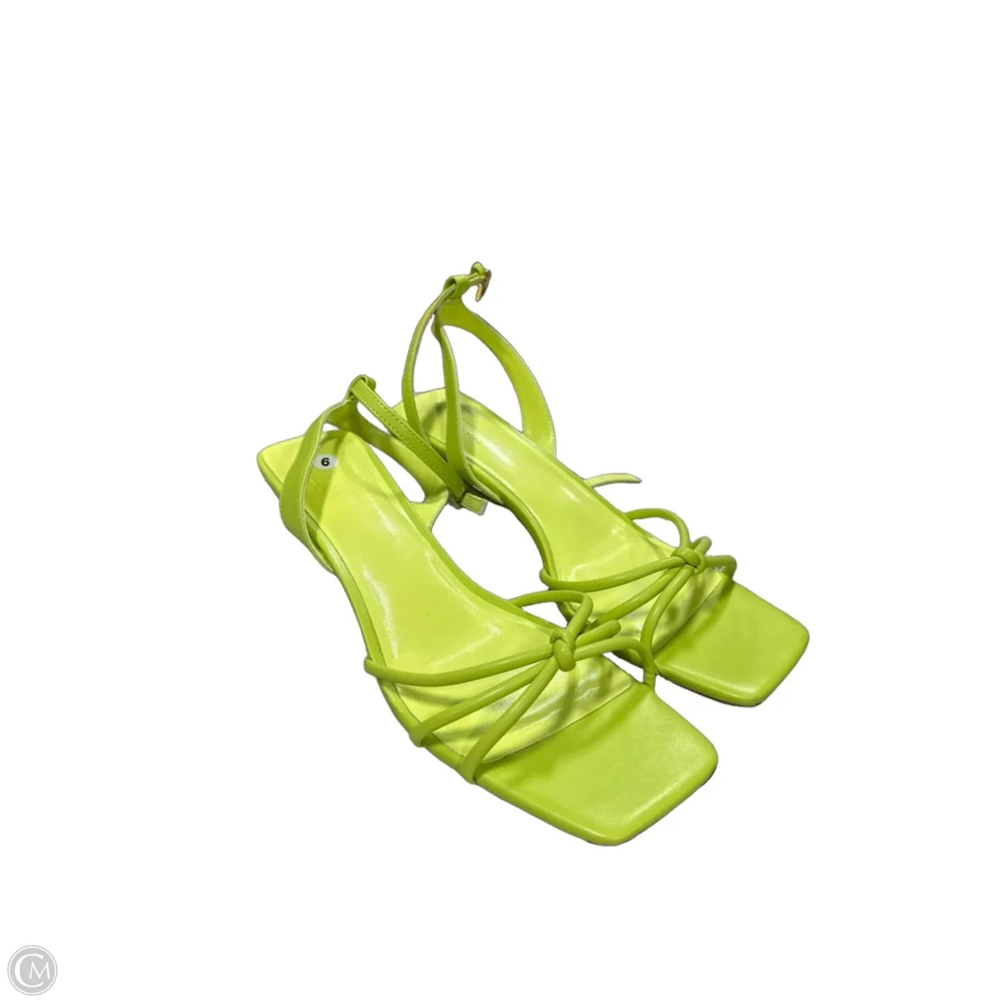 Sandals Heels Block By Apt 9 In Green, Size: 9