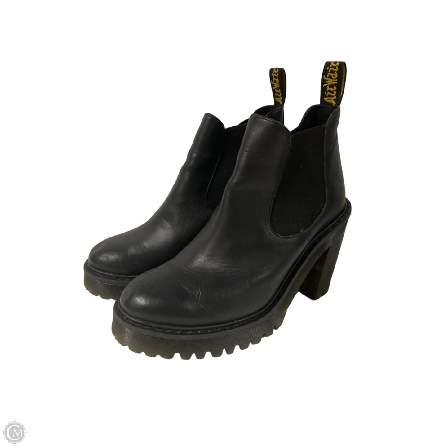 Boots Ankle Heels By Dr Martens In Black, Size: 7