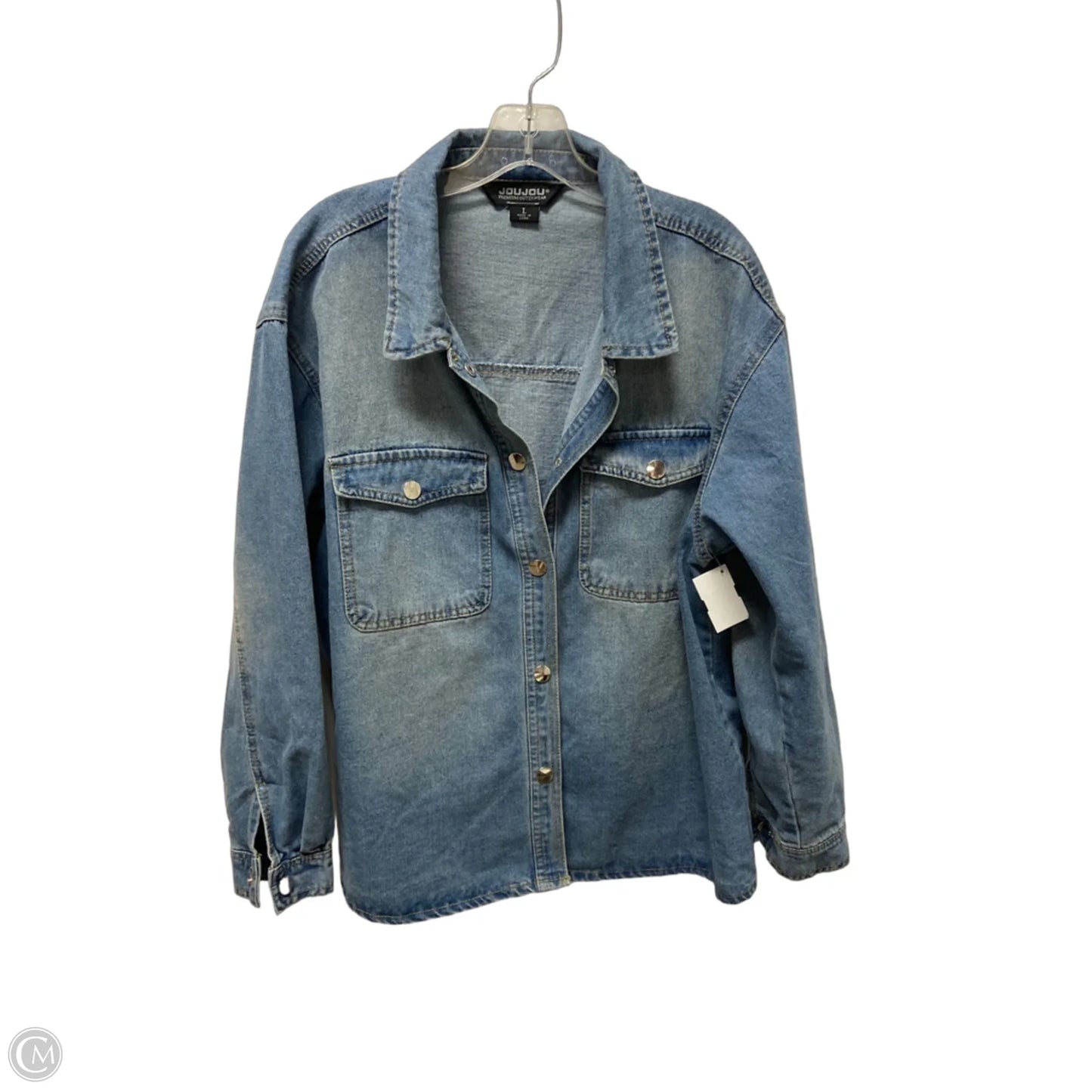 Jacket Denim By Jou Jou In Blue, Size: L