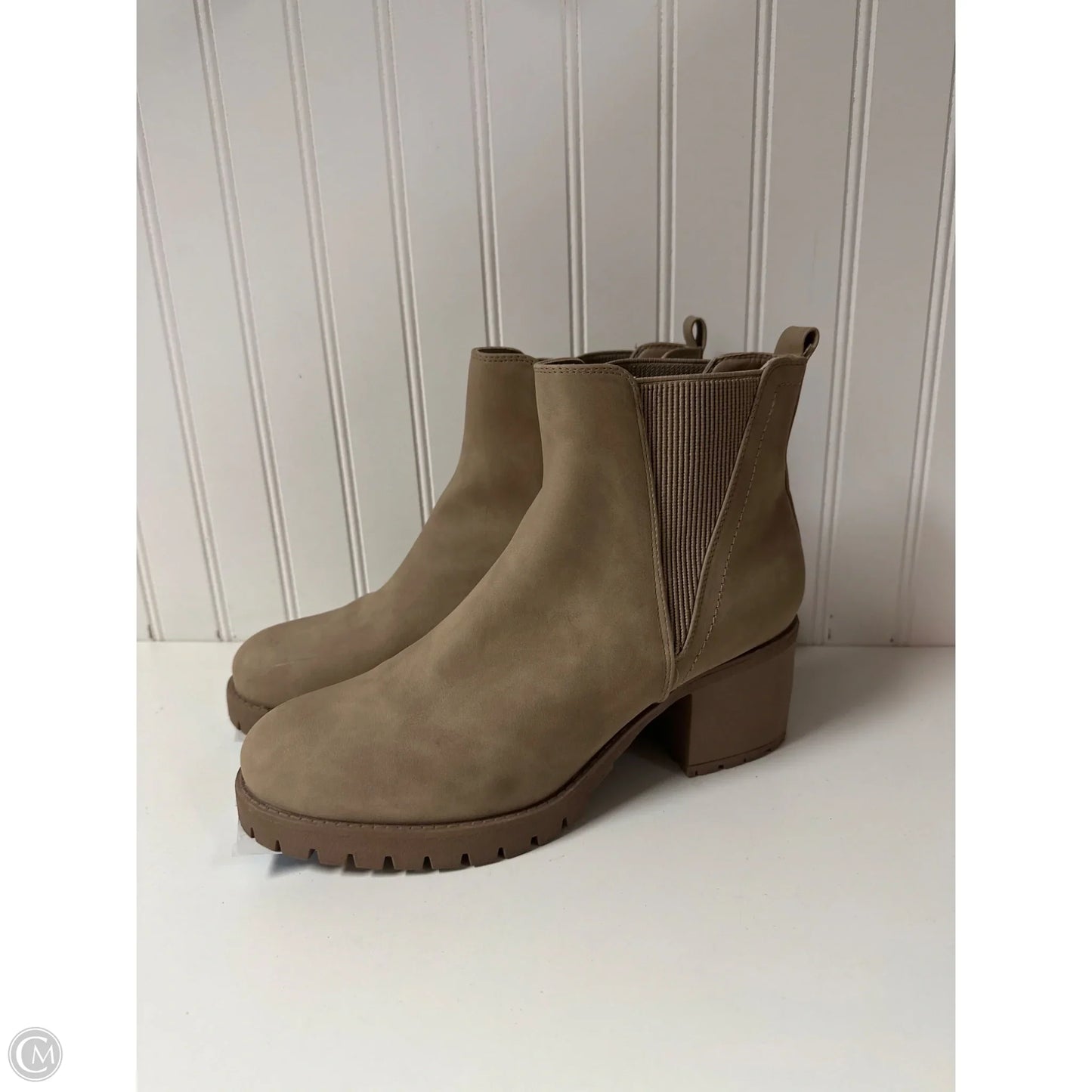 Boots Ankle Heels By Mia In Tan, Size: 11