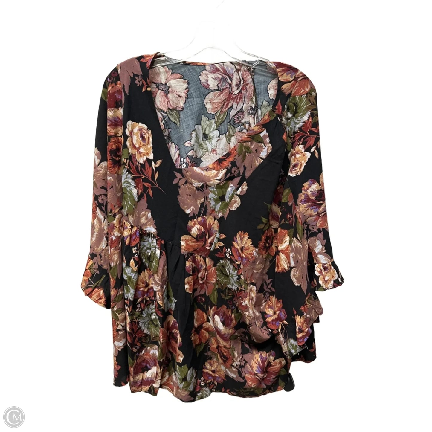 Top Short Sleeve By Clothes Mentor In Black, Size: 2x