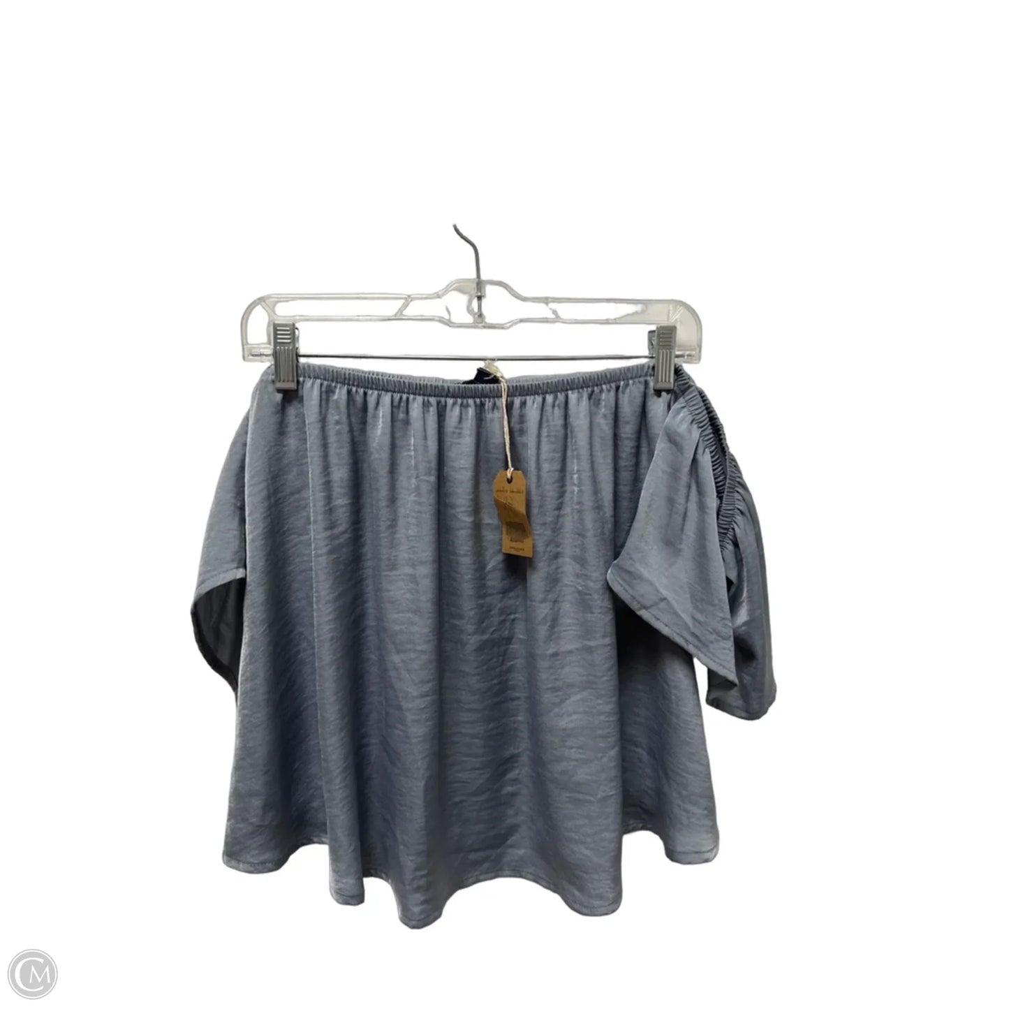 Top Short Sleeve By American Eagle In Grey, Size: M