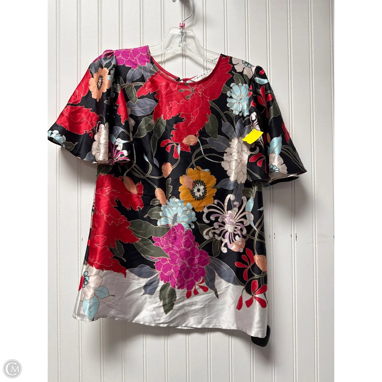 Top Short Sleeve By Trina Turk In Multi-colored, Size: Xs