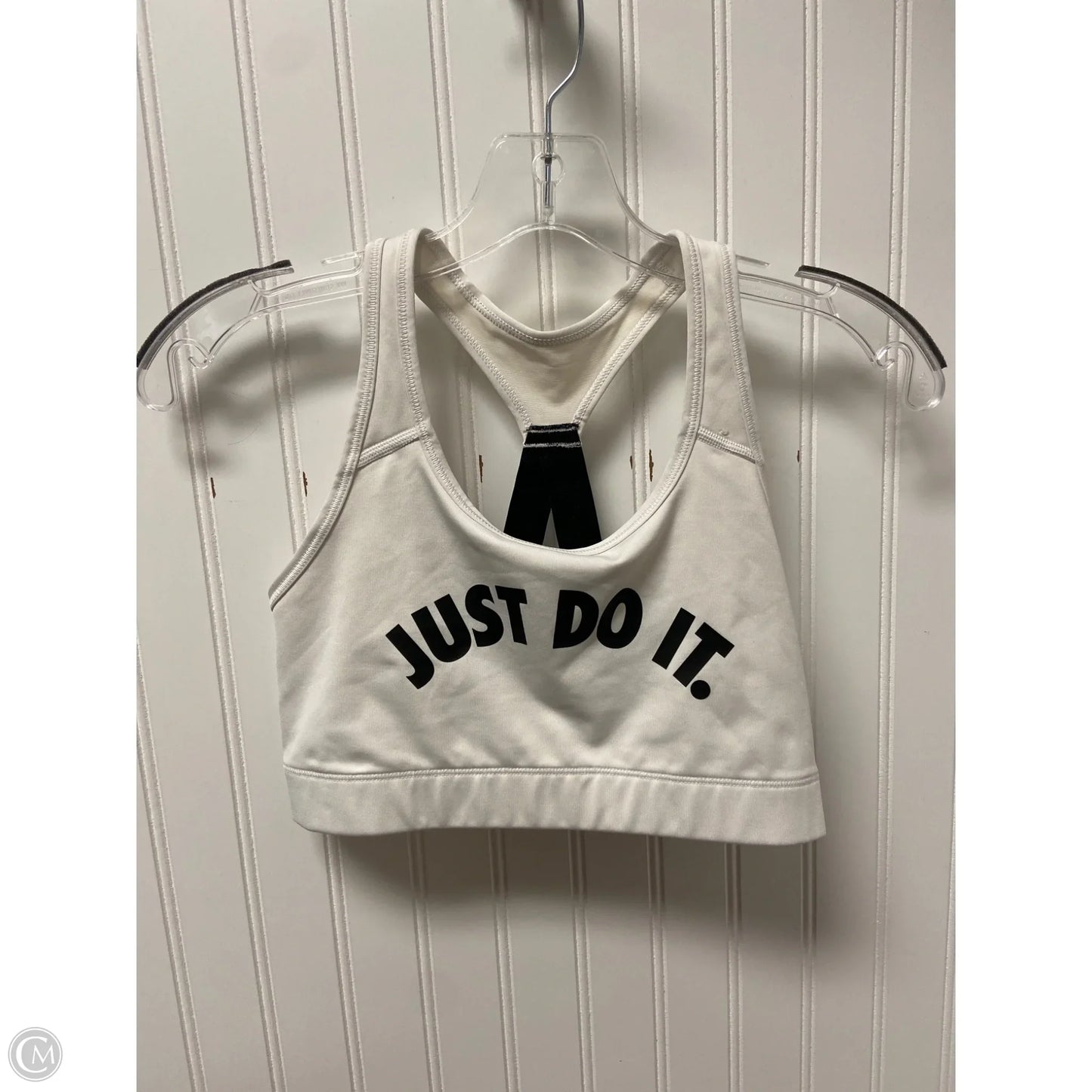 Athletic Bra By Nike In White, Size: M