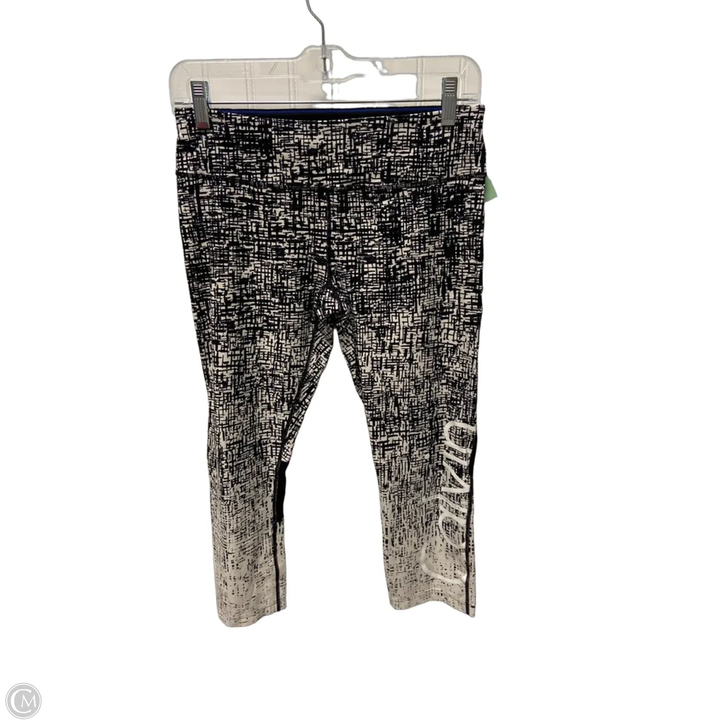 Athletic Leggings Capris By Calvin Klein In Grey, Size: M