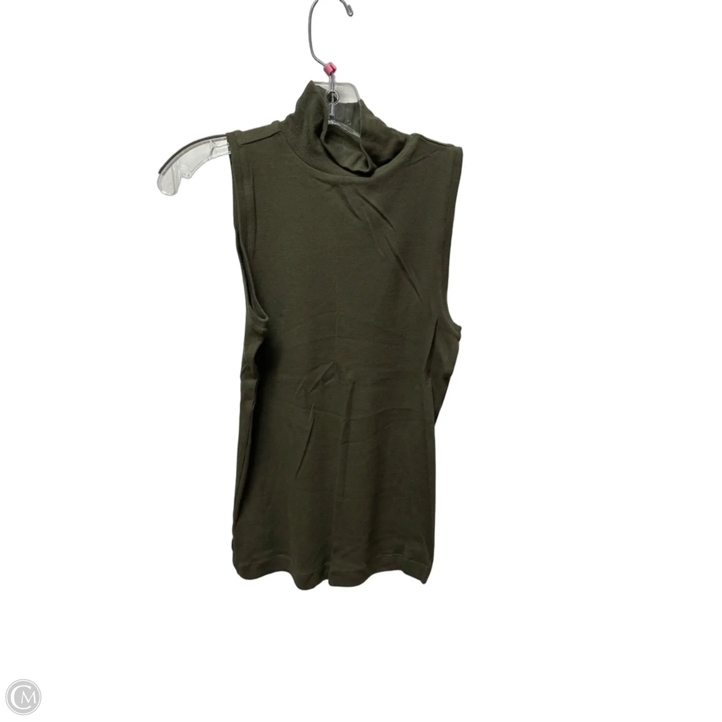Top Sleeveless By Loft In Green, Size: S