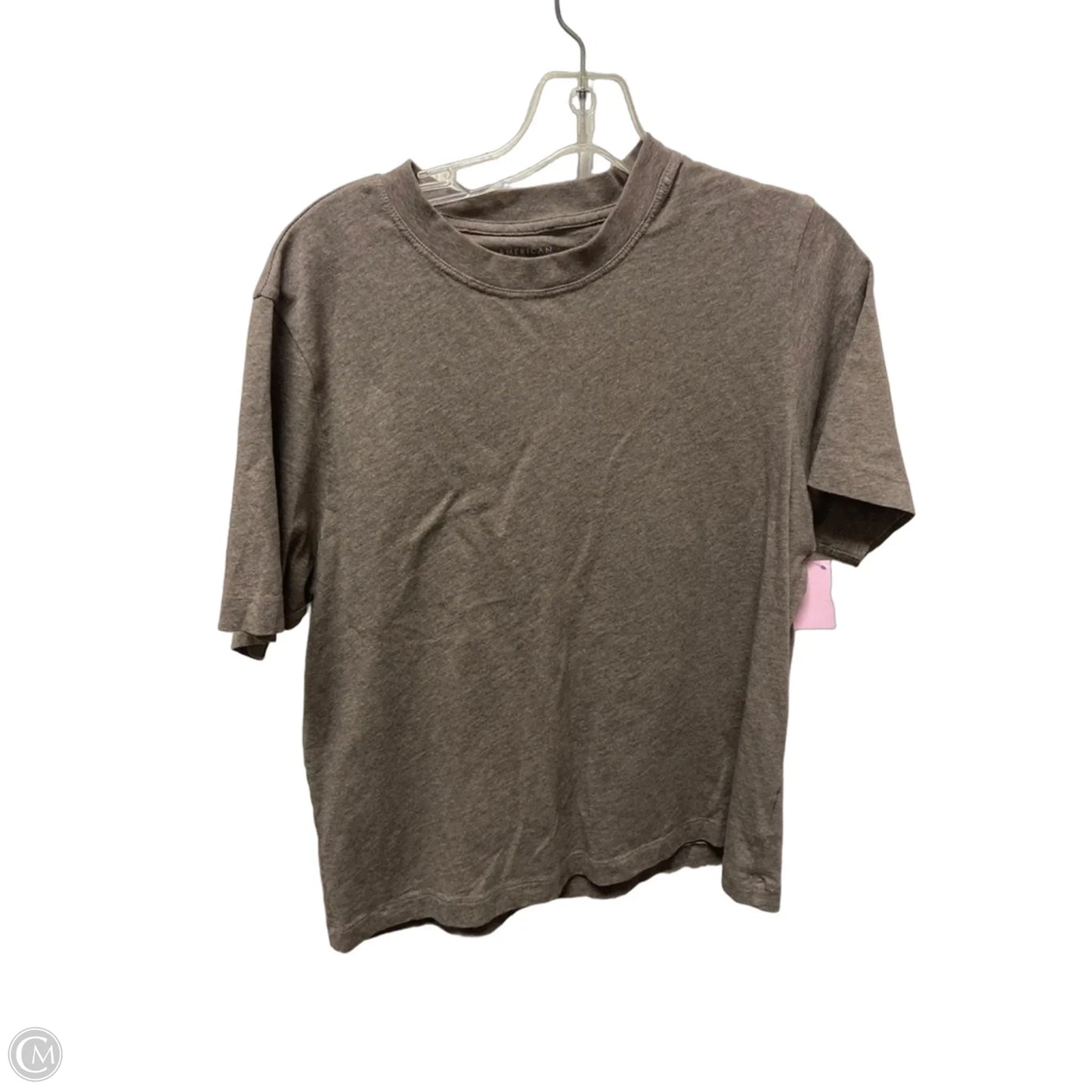 Top Short Sleeve By American Eagle In Brown, Size: S