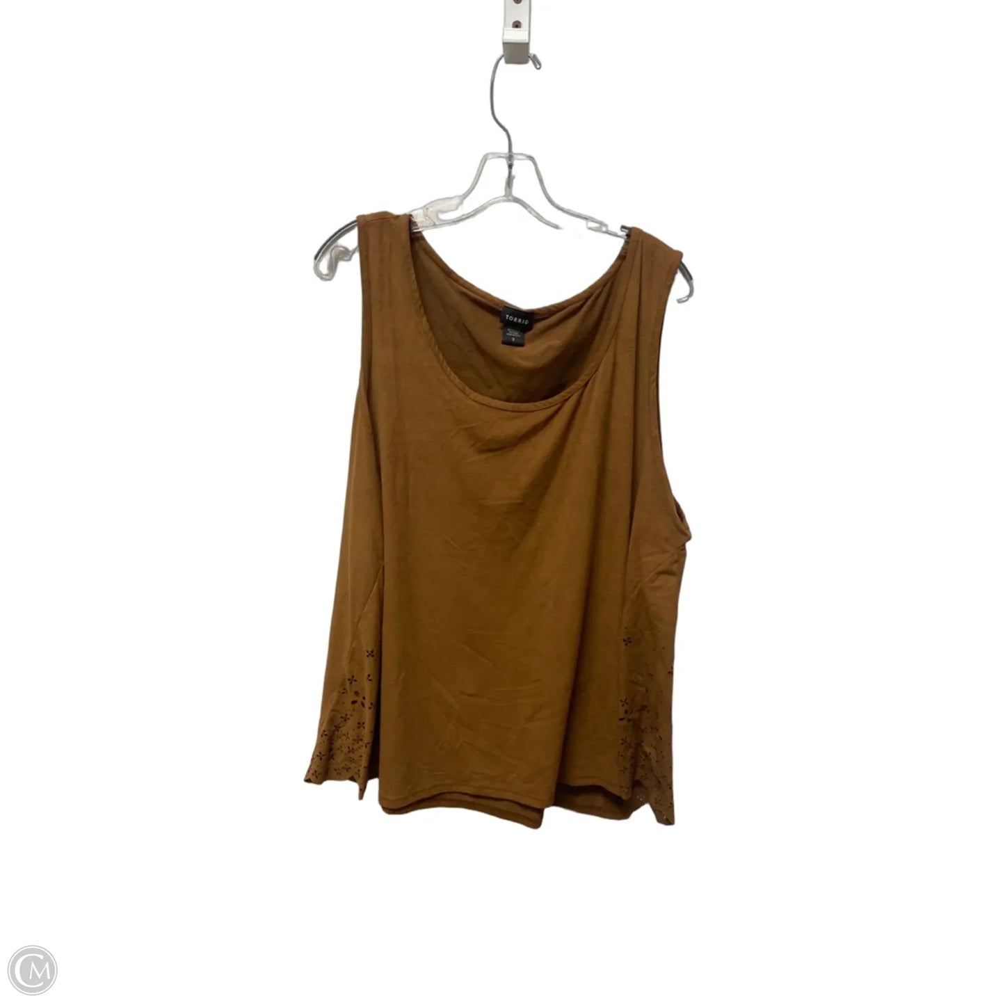 Top Sleeveless By Torrid In Brown, Size: 2x