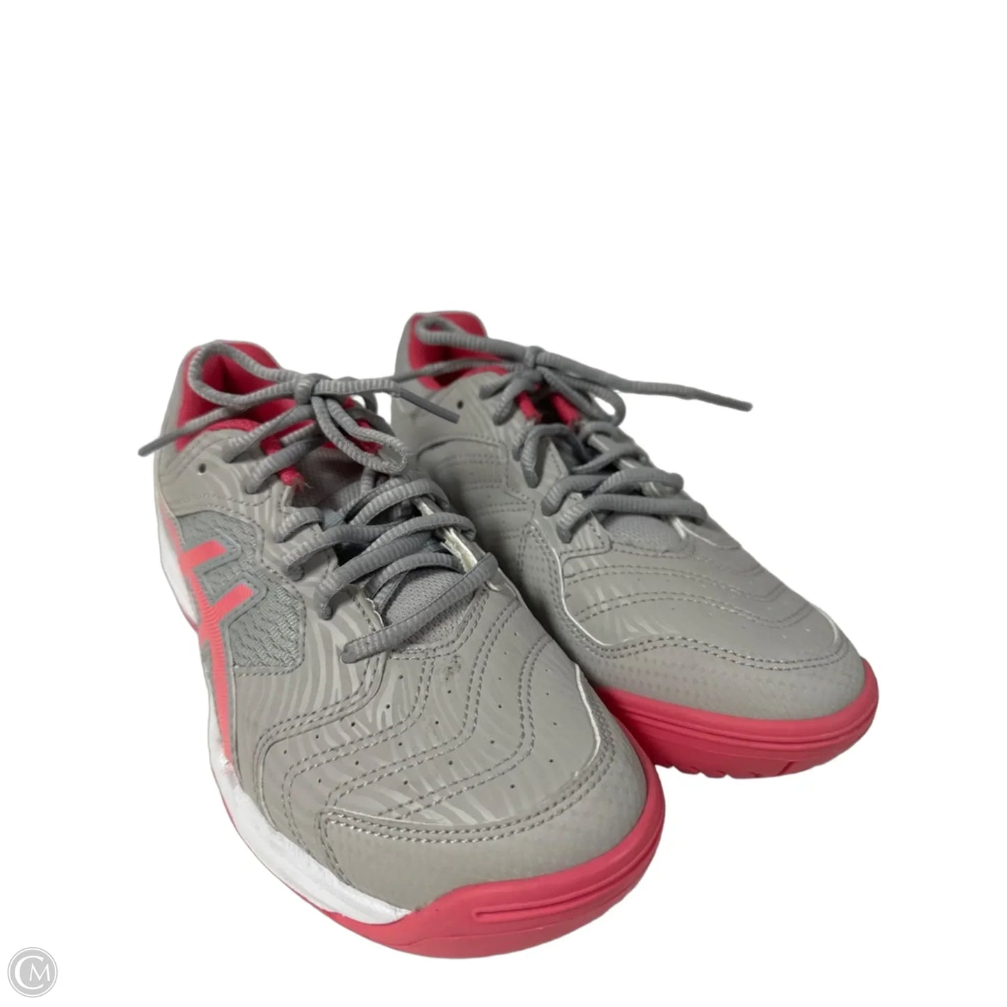 Shoes Athletic By Asics In Grey & Pink, Size: 7