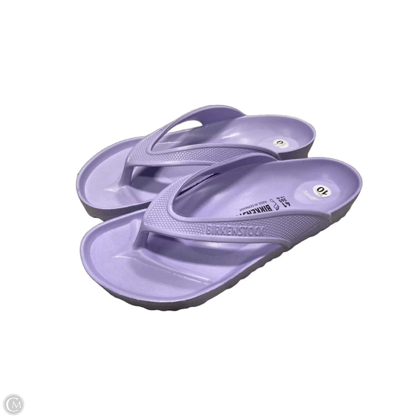 Sandals Flip Flops By Birkenstock In Purple, Size: 10