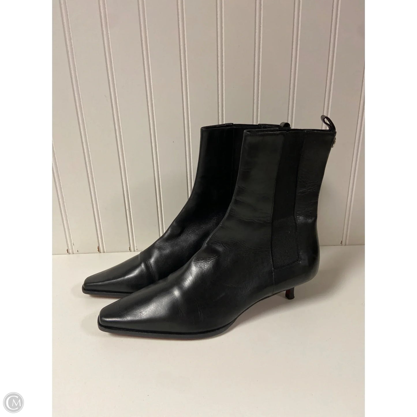 Boots Luxury Designer By Burberry In Black, Size: 7