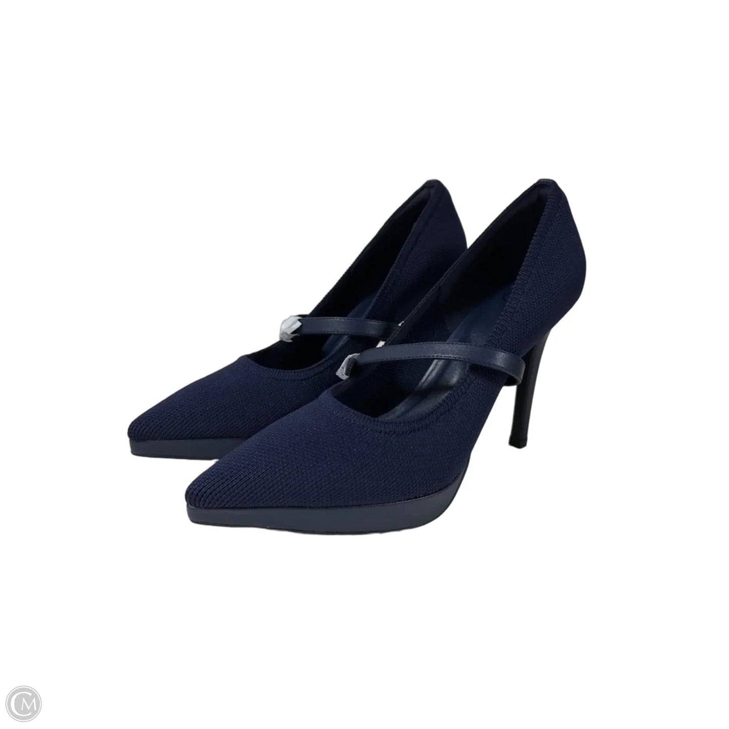 Sandals Heels Kitten By Cosy Island In Navy, Size: 7