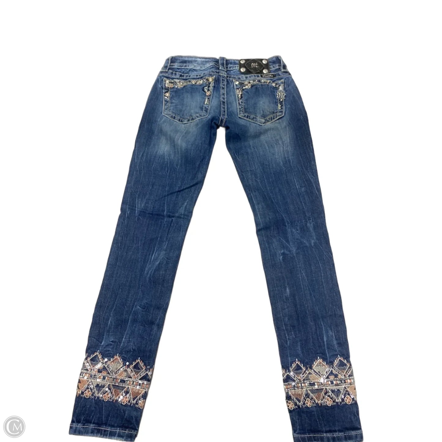 Jeans Boot Cut By Miss Me In Blue Denim, Size: 0