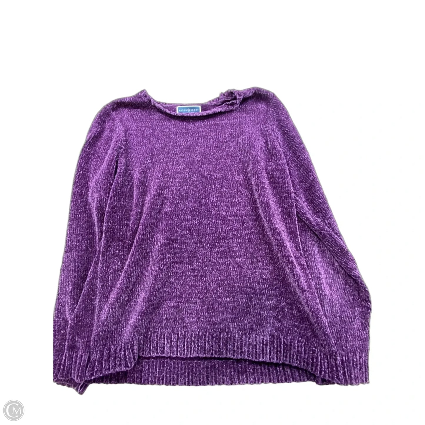 Sweater By Karen Scott In Purple, Size: Lp
