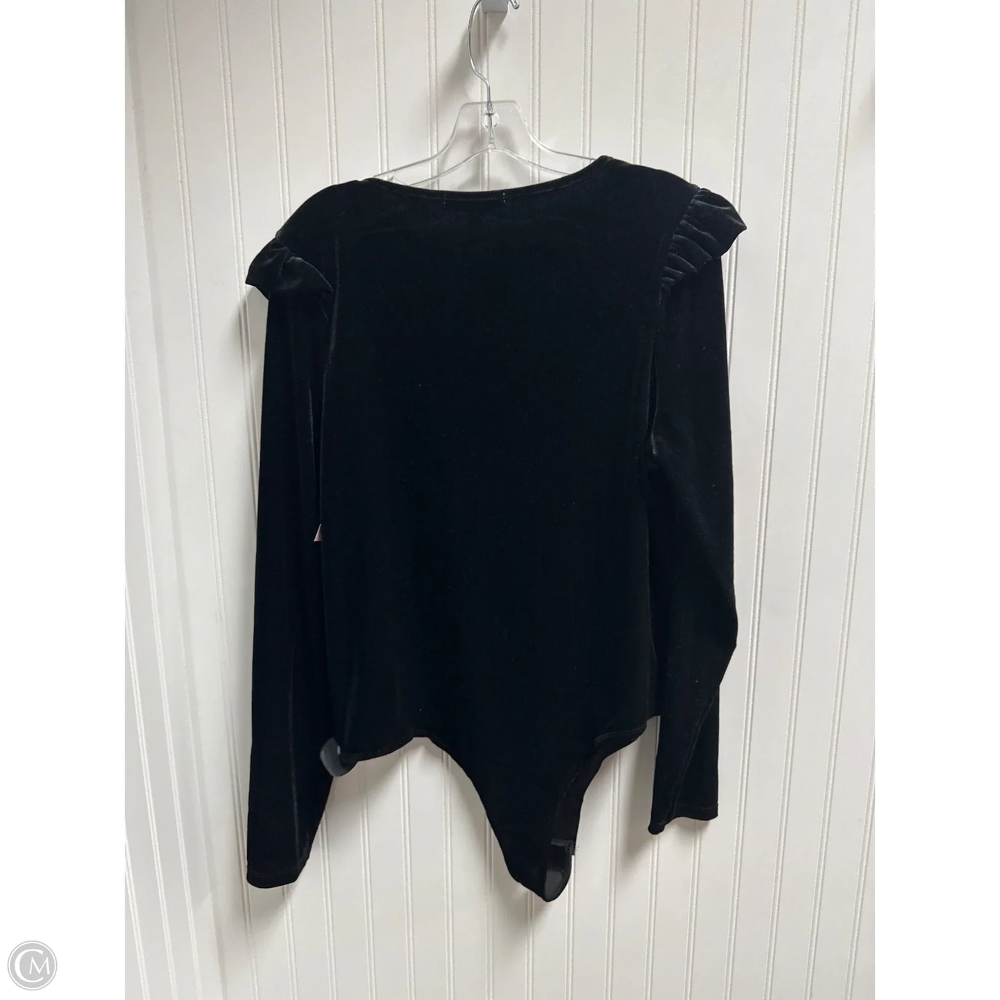 Top Long Sleeve By Celebrity Pink In Black, Size: 1x
