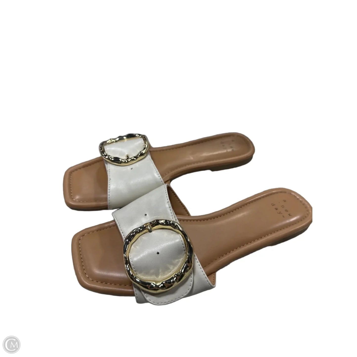 Sandals Flats By A New Day In Beige, Size: 6.5