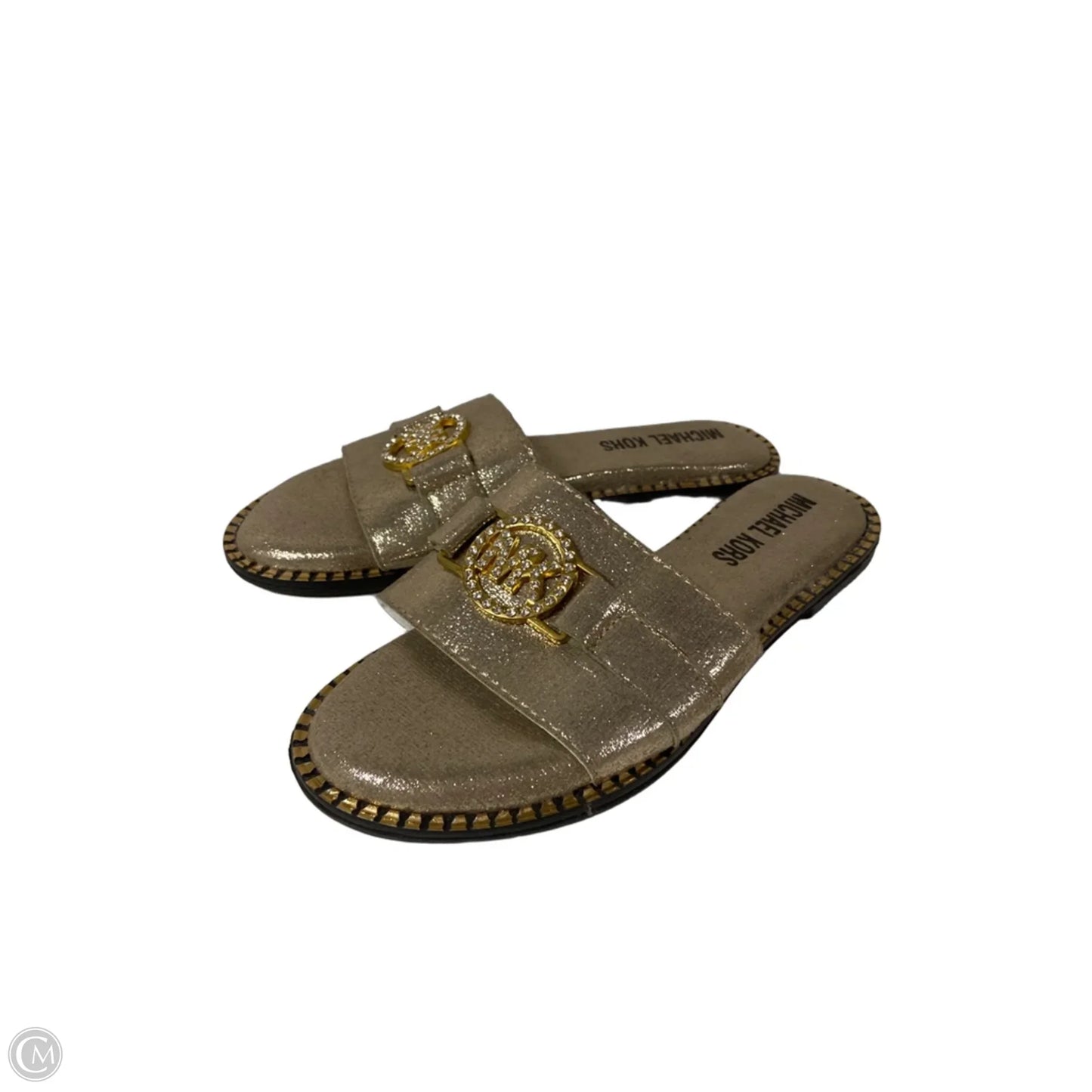 Sandals Designer By Michael Kors In Gold, Size: 7.5