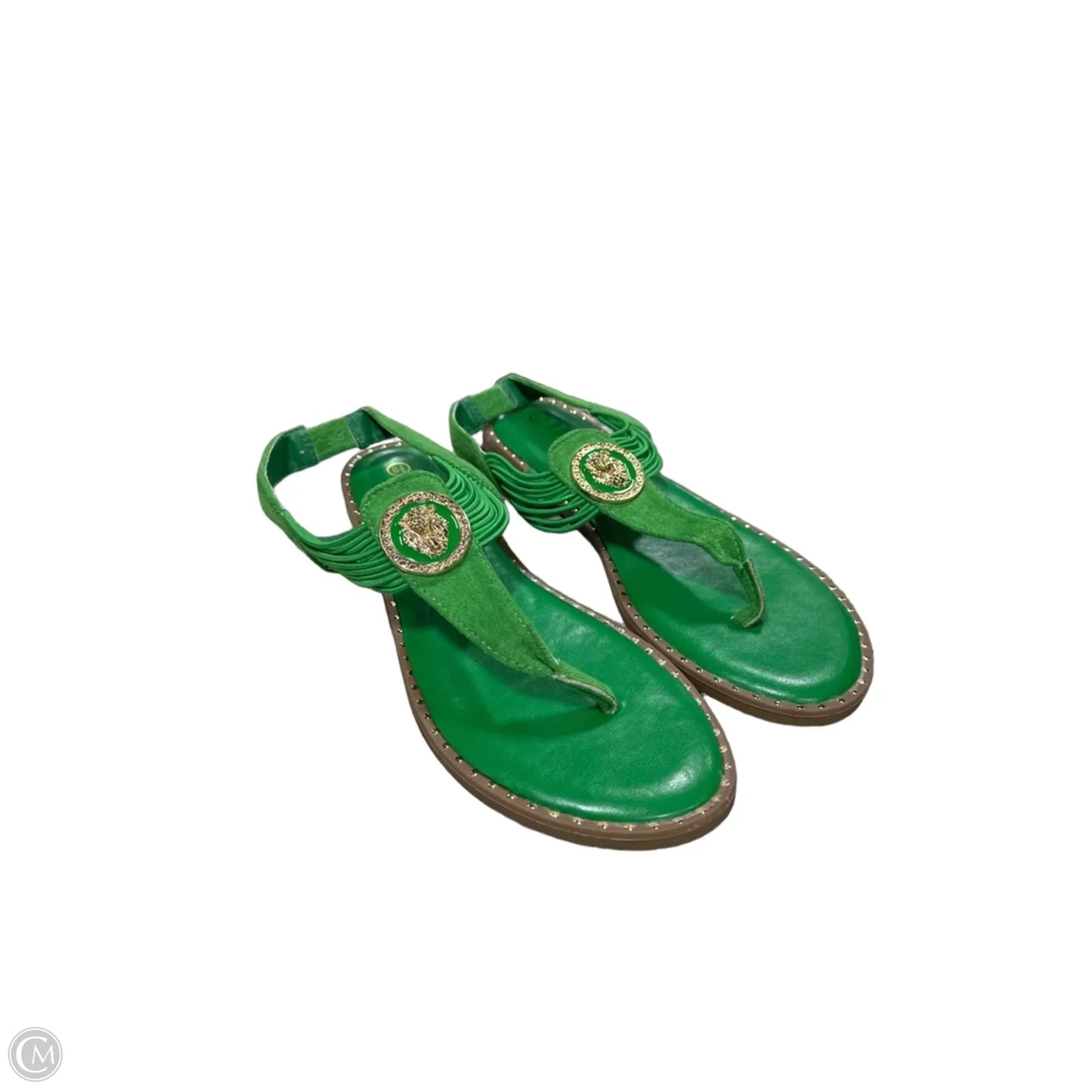 Sandals Flats By Rouge In Green, Size: 8.5