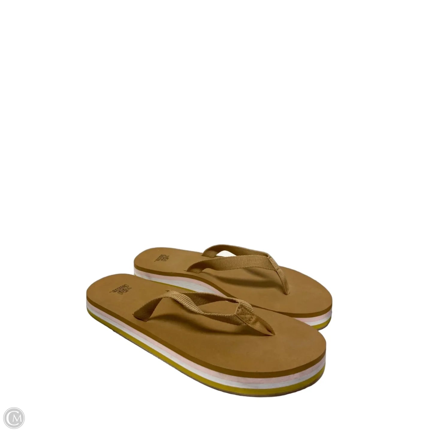 Sandals Flip Flops By Wild Fable In Tan, Size: 8