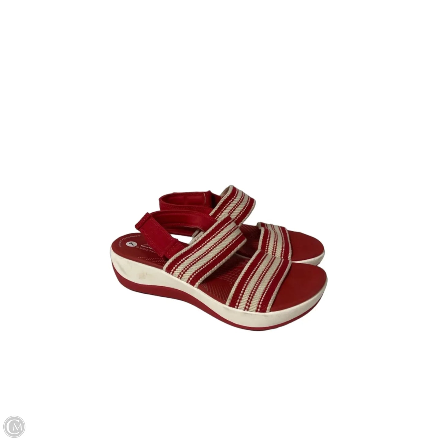Sandals Sport By Clarks In Red, Size: 7