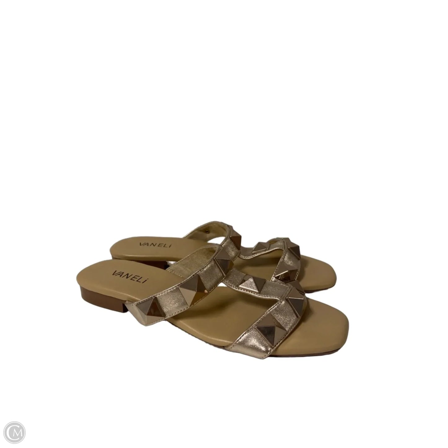 Sandals Flats By Vaneli In Gold, Size: 7