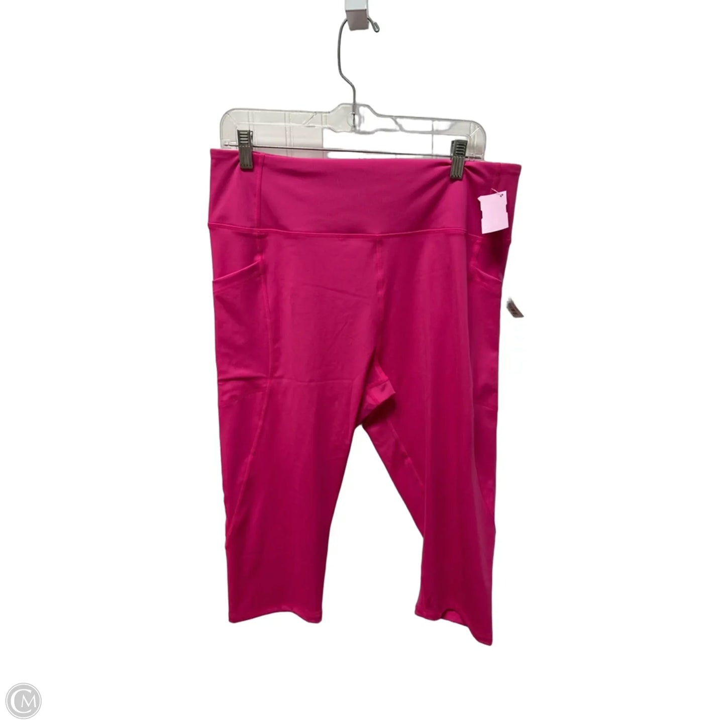 Athletic Leggings Capris By Amazon Essentials In Pink, Size: Xl