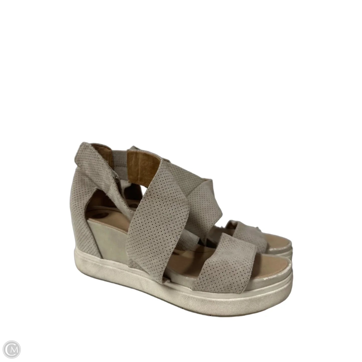 Sandals Heels Platform By Dr Scholls In Tan, Size: 7