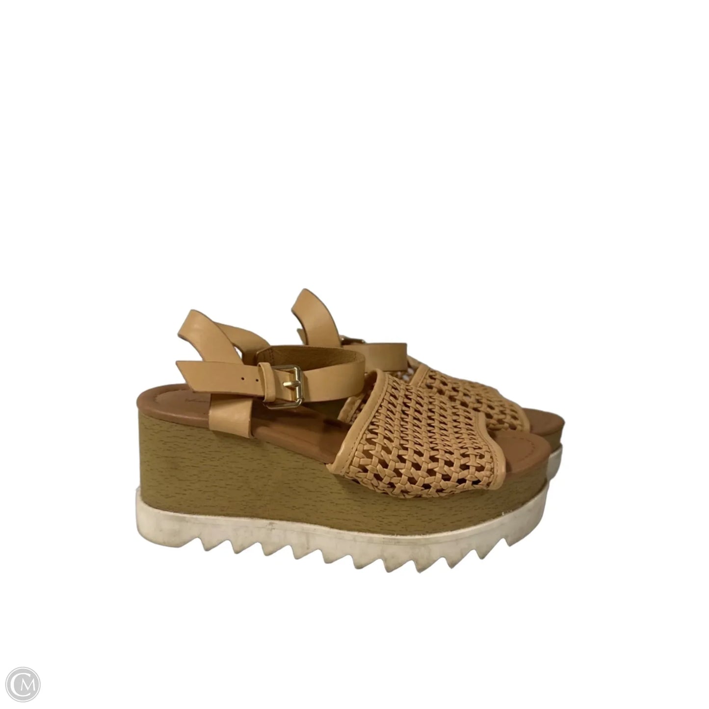 Sandals Heels Platform By Universal Thread In Tan, Size: 6