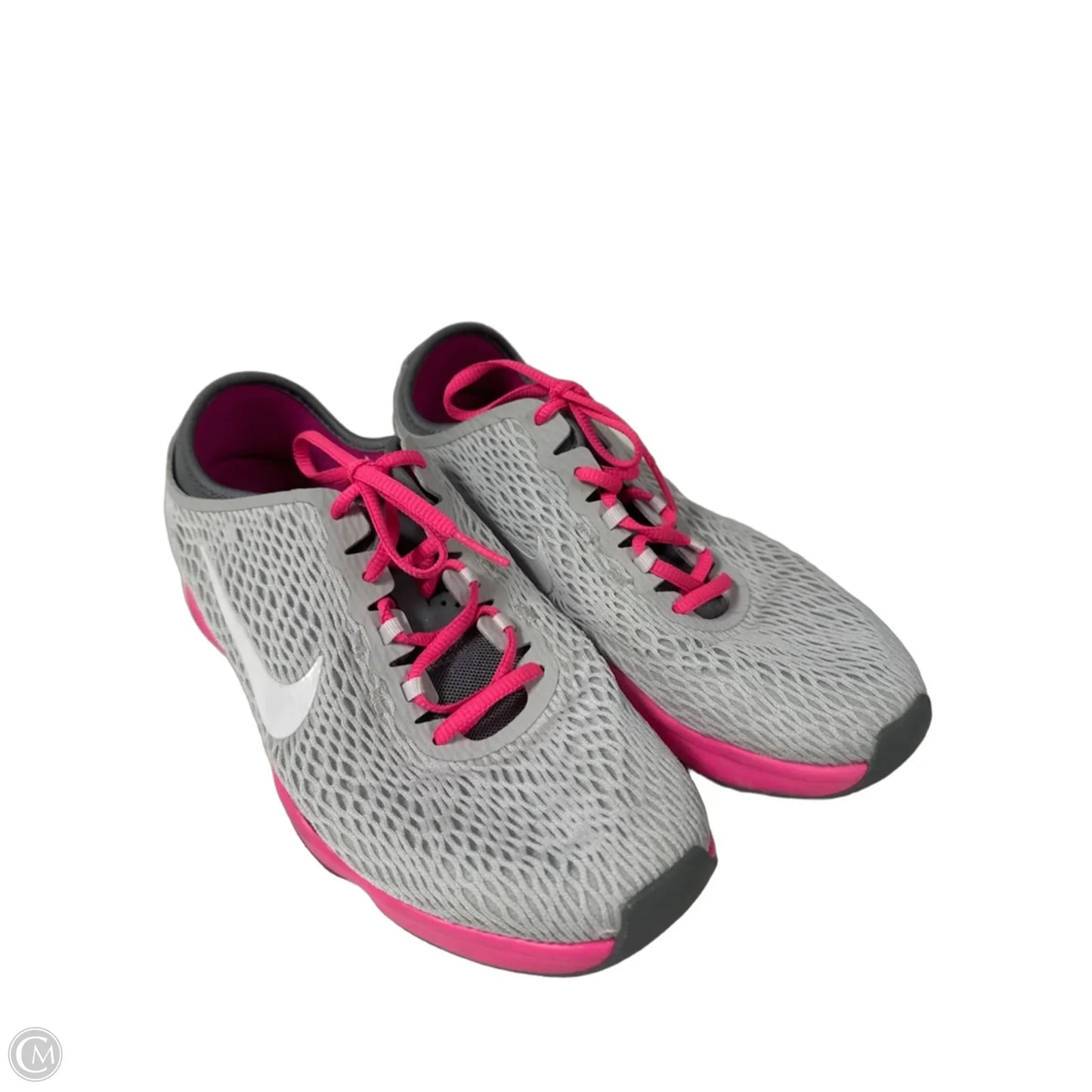 Shoes Athletic By Nike In Grey & Pink, Size: 8